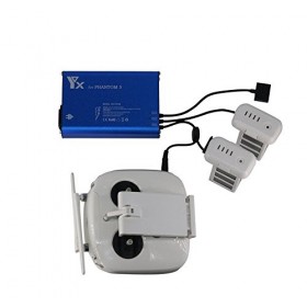 Taoke Chargeur rapide 4 en 1 pour batterie drone et télécommande de la série Phantom 3