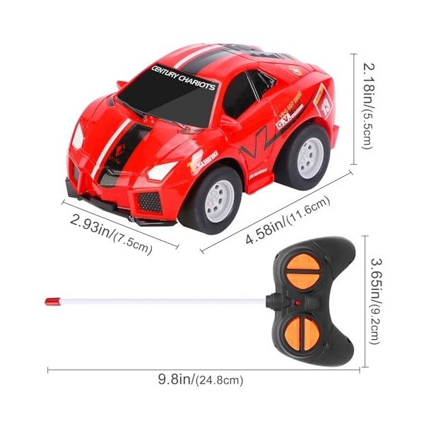 Funmo Voiture Télécommandée, Voiture à partir de 2 à 3 Ans,Voiture Télécommandée Enfant Cadeau danniversaire pour Fille garç