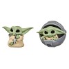 Star Wars The Mandalorian - Pack de 2 Figurines Baby Bounties The Child Bébé Yoda de 5,5 cm - avec Landau et avec Collier man