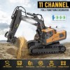 Daioller Excavateur télécommandé pour Enfants,Excavateur RC Rechargeable avec Pelle en métal,Véhicules de Construction,Excava