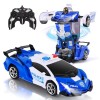 Hereneer 2en1 Voiture télécommandée, 1/18 Voiture RC Cars Jouets avec Télécommode, Lumière, Musique,Chargeur USB, 360° Rotati