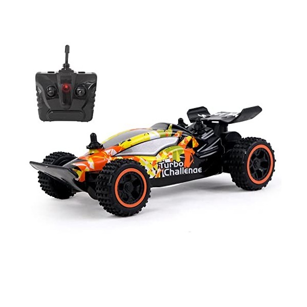 Turbo Challenge - Buggy Sunset - Off Road - 099310 - Voiture Télécommandée - Jaune - 1/28 - Piles Non Incluses - Plastique - 