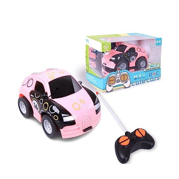 FORMIZON Voiture Telecommandée pour Enfant, Cartoon Voiture Radiocommandee, Mini Voiture Télécommandée de Course, Cadeaux da