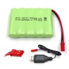 Gecoty® - Batterie NiMH AA rechargeable - 6 V - 2 400 mAh - Avec prise SM 2P et câble de charge - Pour voiture, SUV 4X4, blin