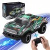 Coikes Voiture télécommandée 1:24 Voiture RC pour Enfants avec lumière LED RC Voiture de Course Jouet tout-terrain Télécomman