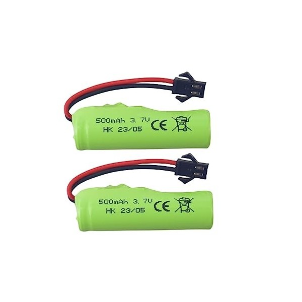 ZYGY 2PCS 3.7V 500mah Batterie au Lithium pour DE35 DE38 DE40 DE50 TB202 TB201 TM201 TM202 TC141 DE44 DE55 TS201 TD202 TD161 