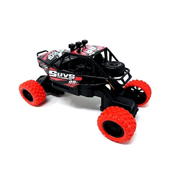 Brigamo Voiture télécommandée Monster truck SUV Crawler avec télécommande rouge 