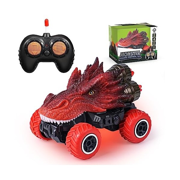 VATOS Dino Voiture télécommandée 27MHz Voiture Rc pour 3+ Ans