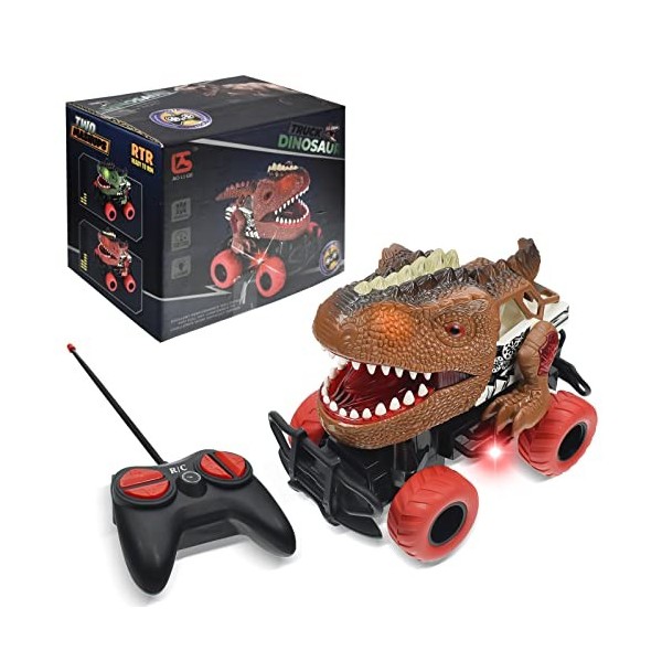 FGZU Jouet dinosaure pour garçon de 3 à 8 ans, voiture télécommandée pour garçons de 3 à 5 ans, jouets pour garçons de 4 à 6 