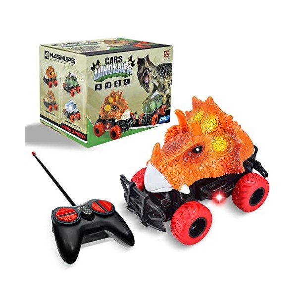 FGZU Jouet dinosaure pour garçon de 3 à 8 ans, voiture télécommandée pour garçons de 3 à 5 ans, jouets pour garçons de 4 à 6 