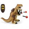 ThinkGizmos DinoShooter Jouet Dinosaure T-Rex Télécommandé avec Effets Sonores et Tirs de Missiles - Jouet pour Garçon et Fil