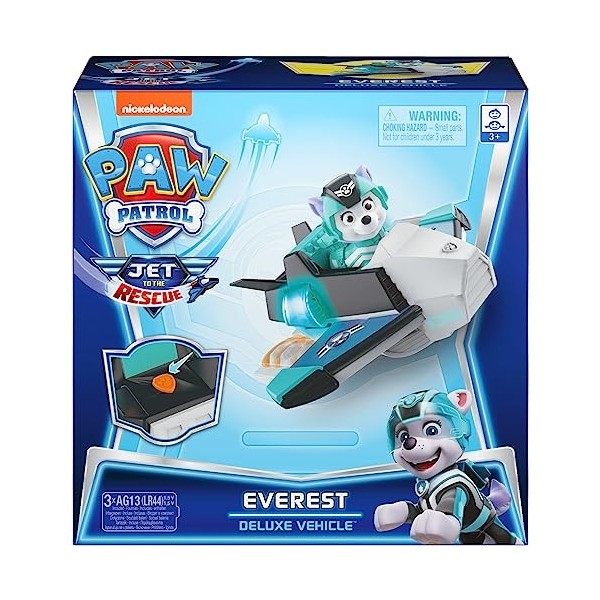 Paw Patrol, Jet to The Rescue Everest Deluxe Transforming Vehicle with Lights and Sounds