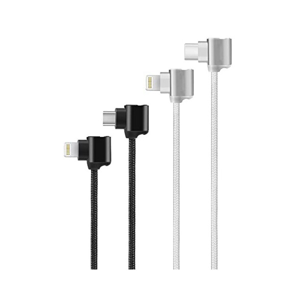 i-LEFANTE Câble USB Micro USB vers type C pour télécommande DJI Mini SE/Mavic Mini/Air/Spark/Mavic 2 30 cm et 10 cm 