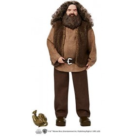 Harry Potter poupée articulée Rubeus Hagrid avec chemise, gilet, ceinture et accessoire dragon, à collectionner, jouet pour e