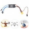 ESC sans balais, Régulateur de Vitesse électronique 30A Brushless ESC XT60 Connecteur Contrôleur de Vitesse Eletronic pour Dr