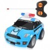 ZeYou Voiture Télécommandée,Voiture de Police Télécommandée pour Enfants, Voiture de Police Telecommandé Jouet Enfant, Petite