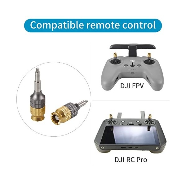 LYONGTECH Baguettes de contrôle étendues pour DJI RC Pro Mavic 3 , télécommande FPV 2, joystick en métal