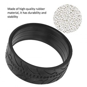 Dilwe RC Wheels, 4pcs RC Pneu en Caoutchouc Roue Pneu Modèle de Voiture Accessoires pour 1/10 RC Haute Vitesse Télécommande V