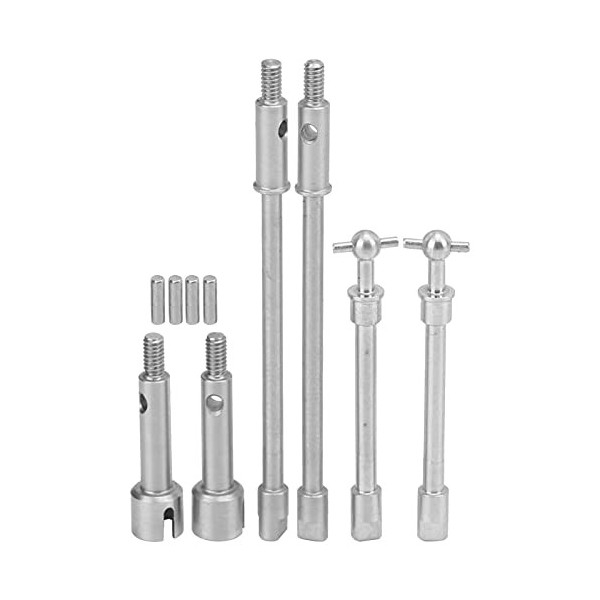 Shanrya Ensemble darbre dentraînement RC, Ensemble darbre dentraînement en Acier Inoxydable RC pour Voitures 1/24 Rc pour