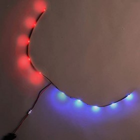 PowerUp Kit de vol de nuit 4-15,5 pouces bleu et rouge LED ensemble conçu pour faire voler votre avion en papier contrôlé par