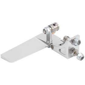 GAESHOW Gouvernail à Eau pour Bateau RC, Accessoire de Gouvernail à Eau daspiration de 52 mm pour Mini Modèle de Yacht de Ba