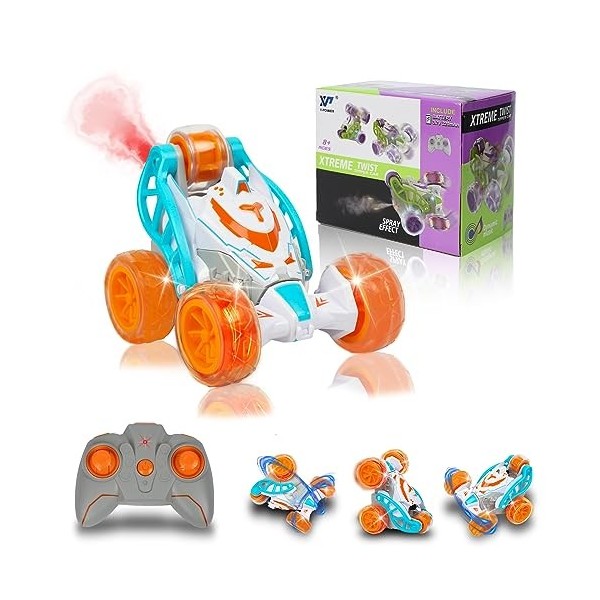 iBlivers Voiture Cascadeuse Télécommandée pour Enfants, Voiture RC avec Rotation à 360°Flips Monster Truck Véhicule Jouet ave