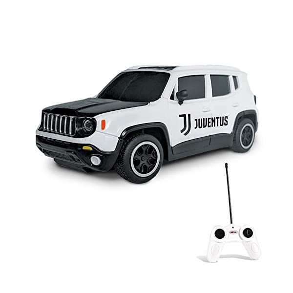 MONDO Motors, Jeep Renegade Juventus, modèle à léchelle 1:24, Vitesse jusquà 8 km/h, Voiture Jouet pour Enfants - 63555