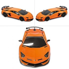 MONDO Motors, Lamborghini SVJ, modèle à l’échelle 1:24, jusquà 8 km/h de Vitesse, Jouet pour Enfants 63635
