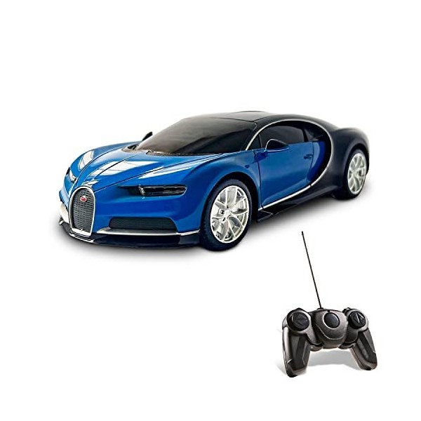 JAMARA Voiture télécommandée Bugatti Chiron 1:14 Bleu