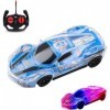 Jouet de voiture télécommandé pour enfant Avec télécommande 2,4 GHz Simulation voiture de course avec clignotants LED colorés