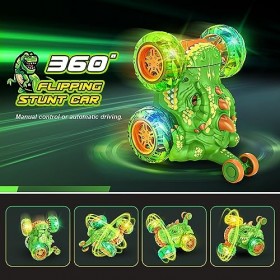 HappyGoLucky Jouet Garcon 3 4 5 6 7 8-10 Ans, Voiture Télécommandée Cadeau Garcon 3 4 5 6 7 8 9 10-12 Ans Jeux Exterieur Enfa