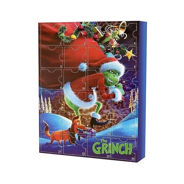 Calendrier de lAvent de Noël 2023 Compte à rebours de Noël Figurine dessin animé Calendrier cadeau 2023 24 pièces figurines 