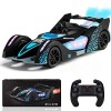 BMSARE Voiture Telecommandé, Voiture RC 2,4GHz avec Lumière LED et Spray, Voiture Jouet F1 à Rotation 360°, 4WD Haute Vitesse