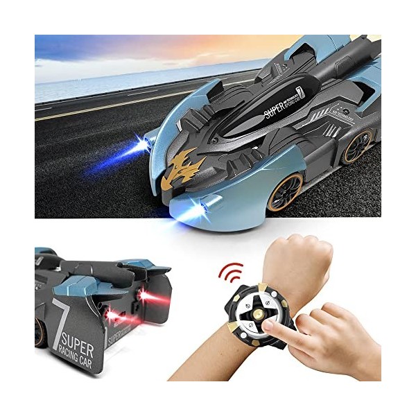 Beyiudefu Voiture Telecommandé pour Enfants 2.4 GHz Acrobazia Escalade Murale Pivotante à 360 ° Voiture RC Machines Cadeau Jo