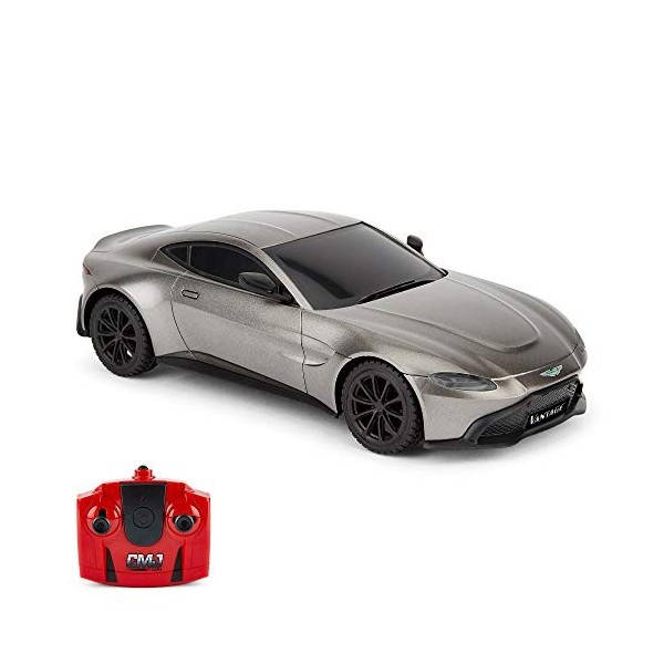 CMJ RC Cars™ Aston Martin Voiture Télécommandée sous Licence Officieller. 1:24 Gris 