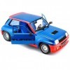 BBURAGO MAISTO FRANCE- Bburago Maisto France-21088-Renault R5 Turbo Bleue-Echelle 1/24, 21088