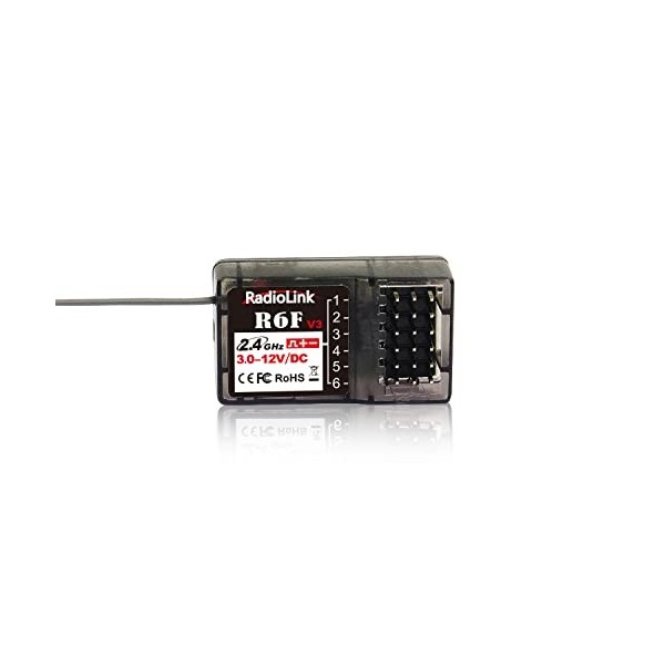 Radiolink R6F 6 Canaux RC Récepteur Contrôle Longue Distance pour Voiture/Bateau Surface Télécommande RC6GS V2/RC4GS V2/RC4GS