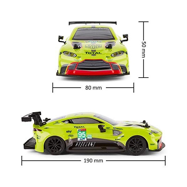 CMJ RC Cars™ Aston Martin Voiture télécommandée sous Licence Officielle Aston Martin Vert