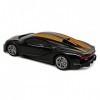 CMJ RC Cars Bugatti Chiron Voiture télécommandée sous Licence Officielle Échelle 1:24 Phares de Travail 2.4Ghz Noir/Orange 