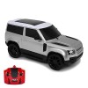 CMJ RC Cars Land Rover Defender Voiture télécommandée sous Licence Officielle 1:24 avec lumières LED fonctionnelles, Supercar