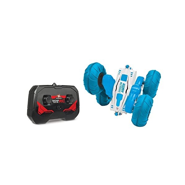 Dickie Toys RC Wild Flippy - Voiture Radiocommandée 15cm - Rotation 360° - Jusquà 8km/h - Dès 6 Ans - 201103003, Bleu