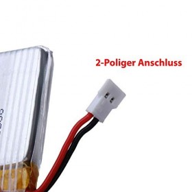 Himoto HSP Batterie de rechange originale 350 mAh 3,7 V pour avion radiocommandé Tian Sheng TS866-A, TS866-B, TS866-C, Cessna