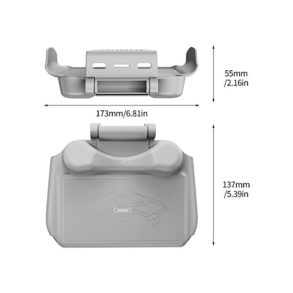 Mini 3 Pro Pare-soleil 2 en 1 Protection décran RC Joysticks Protection solaire pour Mini 3 Pro/Mini 3/Air 2S/Mavic 3 Classi