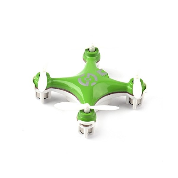 Cheerson CX-10 Mini drone quadricoptère radiocommandé à 6 axes, 4 canaux, 2,4 GHz et LED, vert vert