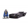 Jada Toys Animated Series Batmobile, Die-cast, avec Figurine Batman, échelle 1/32, Noir, 253213004, Taille Unique