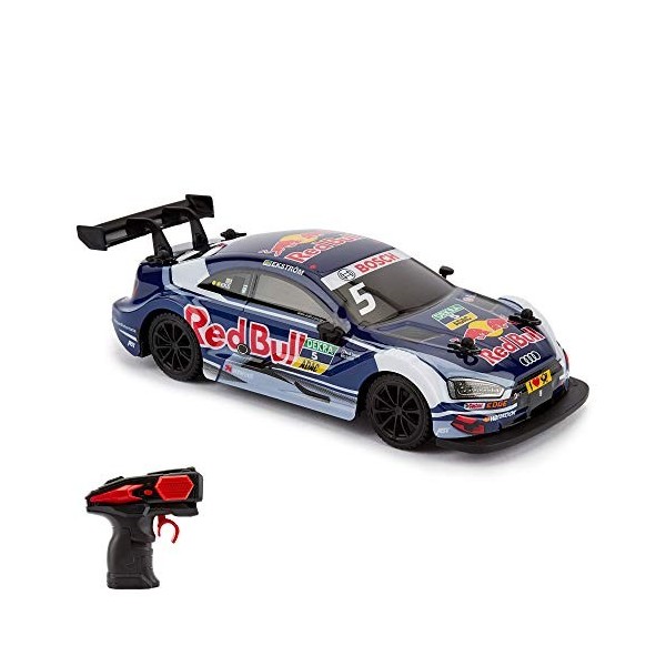 CMJ RC Cars sous Licence Officielle Audi RS5 DTM 1:24 2,4 GHz Bleu/Red Bull