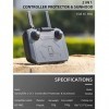 Xingsiyue Protecteur de Manette et Pare-Soleil pour Mini 3 Pro RC Télécommande, 2 en 1 Multifonctions Bâtons de Contrôle Écra