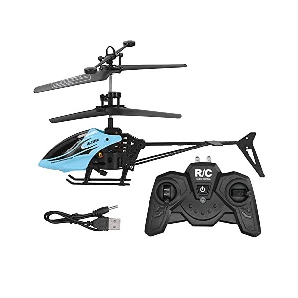 Pwshymi Avion Télécommandé Avion Télécommandé à 3 Canaux avec Gyroscope Utdoor Flying Helicopter Cadeaux pour Enfants et Adul