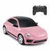 RASTAR – Voiture télécommandée Coccinelle Volkswagen échelle 1:24 pour enfant, rose