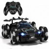 BMSARE Voiture Telecommandé pour Enfants, 2,4GHz RC Car avec Lumière LED, Rotation 360° Spray Dérive Voiture avec Batterie Re